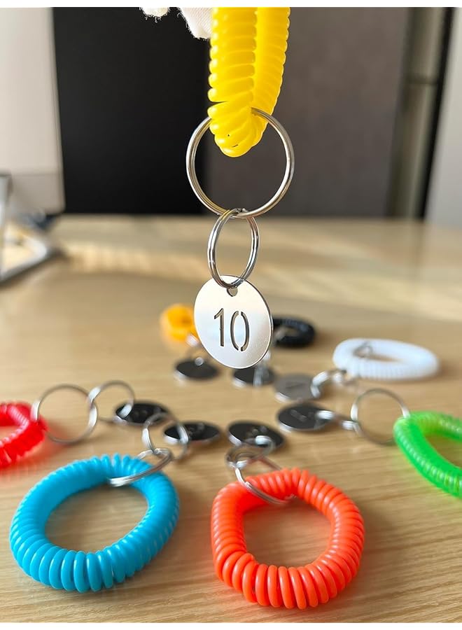 1 20 Key Tags 304 Stainless Steel Key Tags With Ring Key Ring Metal Tags Identifiers Key Label 20 Numbered Keychains Id Tags Numbers For Dormitory Keys House Lockers 23Mm