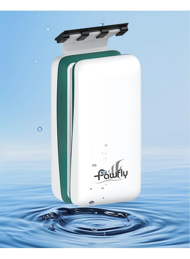 Pawfly Strong Magnetic Fish Tank Cleaner Aquarium Magnetic Glass Cleaner Brush with 2 Detachable Scrapers, Floating Scrubber Brush Cleaning Tool for 1/4-1/2 Inch Thick Glass - Image 1