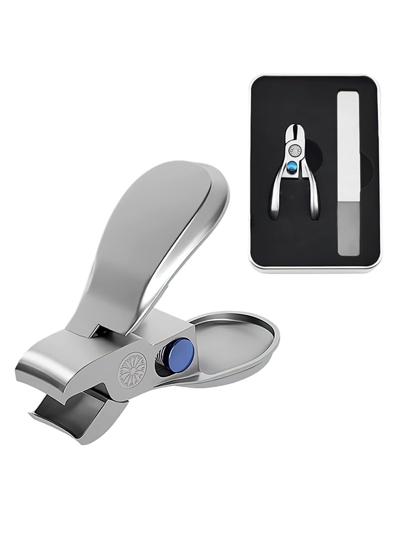 SYOSI Ingrown Toenail Clippers for Thick Nails, Wide Jaw Nail Clippers Heavy Duty Fingernail Clippers with File Stainless Steel Toe Nail Cutter Tough Nail Clippers Heavy Duty Cutters for Thick Fingernails - Image 1