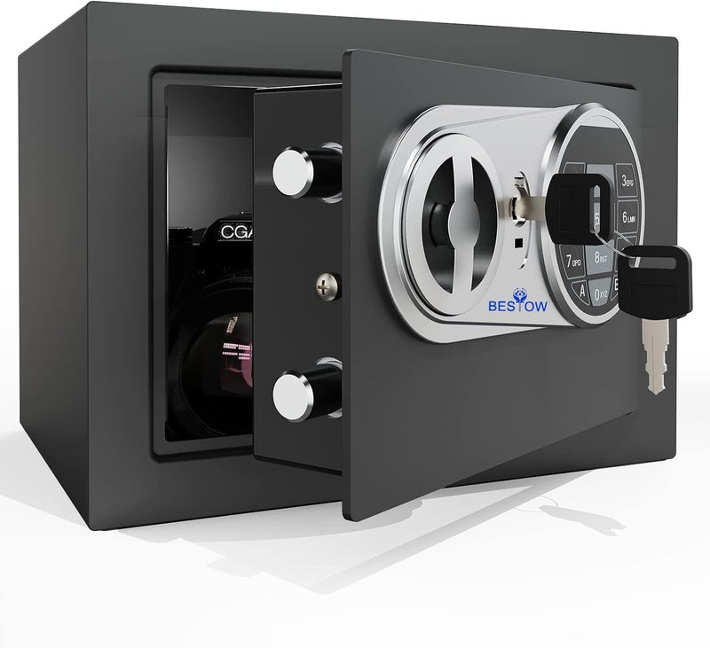 Bestow Digital Safe Locker Lock Box Storage Box For Home & Office For Jewellery Money Valuables Goods (Black, 6.2 Liter) - Image 2