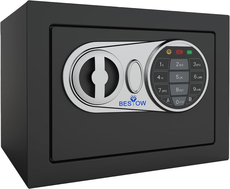 Bestow Digital Safe Locker Lock Box Storage Box For Home & Office For Jewellery Money Valuables Goods (Black, 6.2 Liter) - Image 5