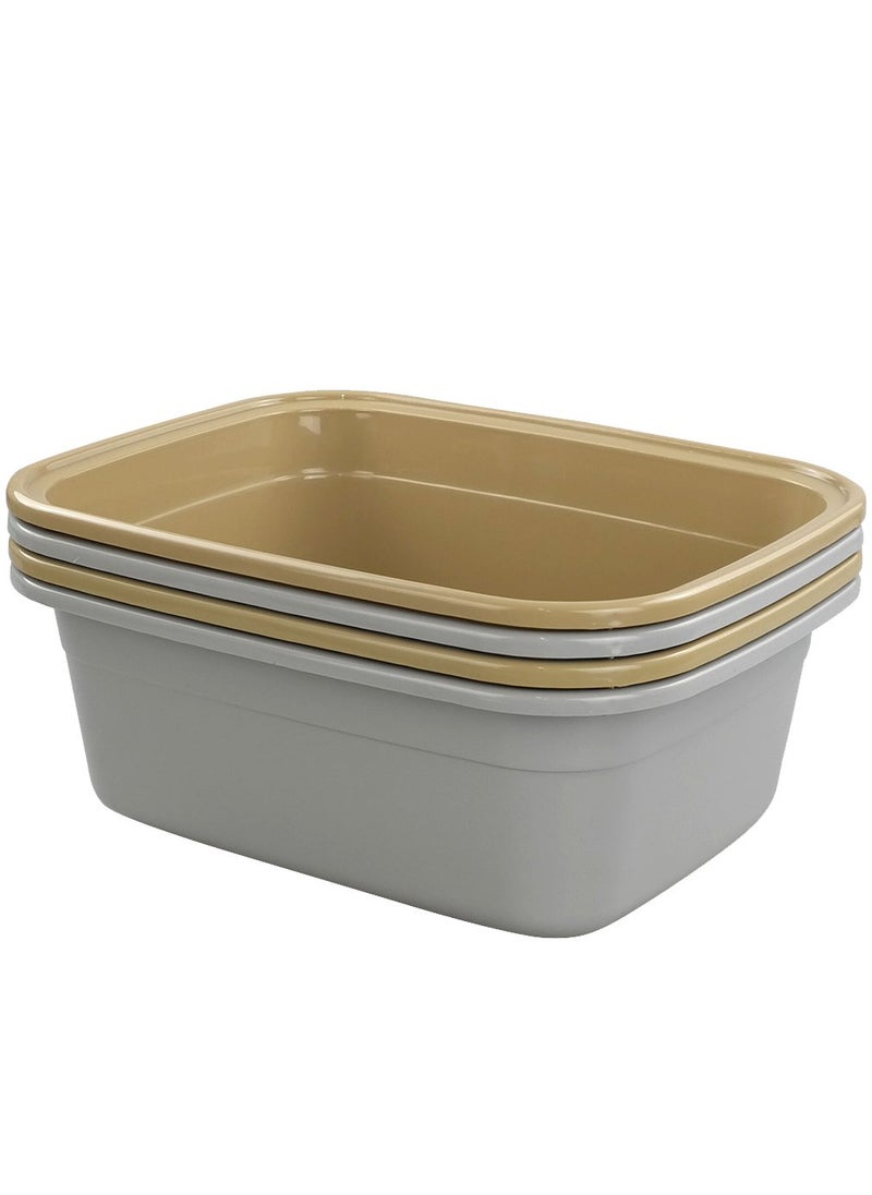 Doryh Doryh 12 Quart Dish Pan Basin 14 x 11 x 512 Set of 4 