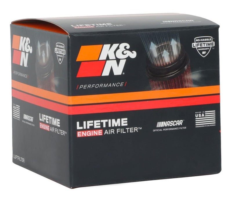 K+N K&N High-Flow Original Lifetime Universal Clamp-On Air Filter: High Performance, Premium: Flange Diameter: 2.4375 In, Filter Height: 2.75 In, Flange Length: 0.625 In, Shape: Oval Straight, RU-2780 - Image 5