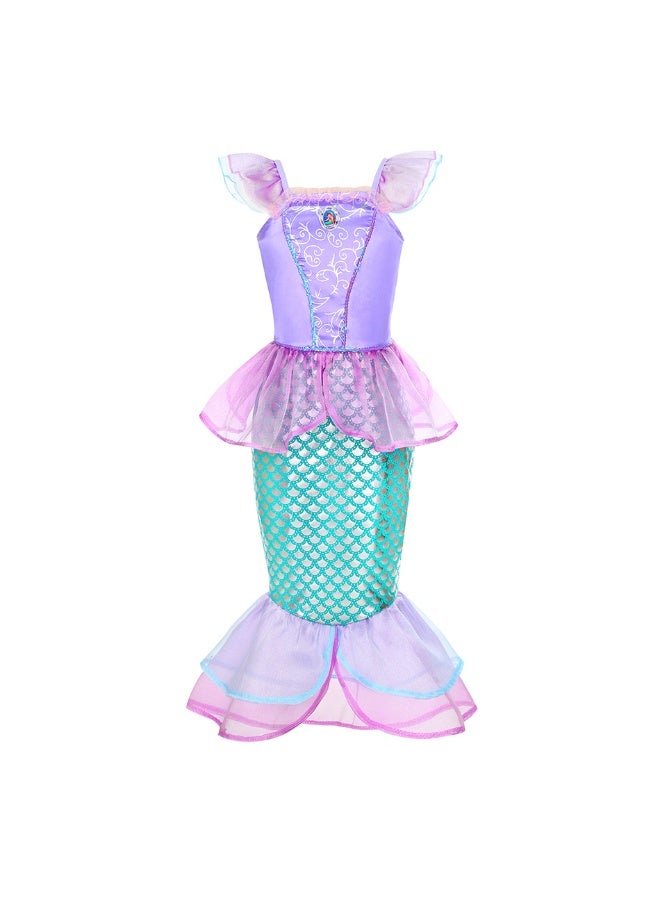 NIBEMINENT Halloween children's costumes: beauty, fishtail princess dress, mermaid princess - Image 1