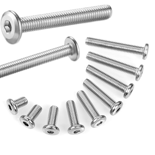 Socell M8x10mm Hex Socket Head Cap Screws Furniture Screws Bolts,30pcs M8x1.25 Bolts,304 Stainless Steel 18-8, Crib Screw,Binding Screw,Furniture Bolt,Hex Spanner Included - Image 4