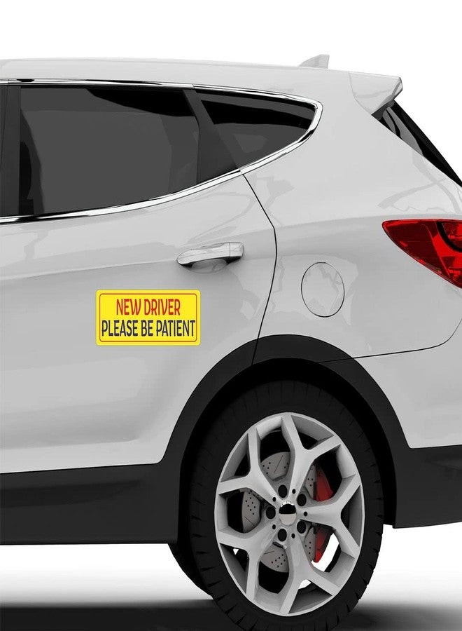 CVANU New Driver Please Be Patient Safety Sign Vinyl Vehicle Sticker for New Drivers Set of 3 Size(9inch x 3.5inch) cv13 - Image 3