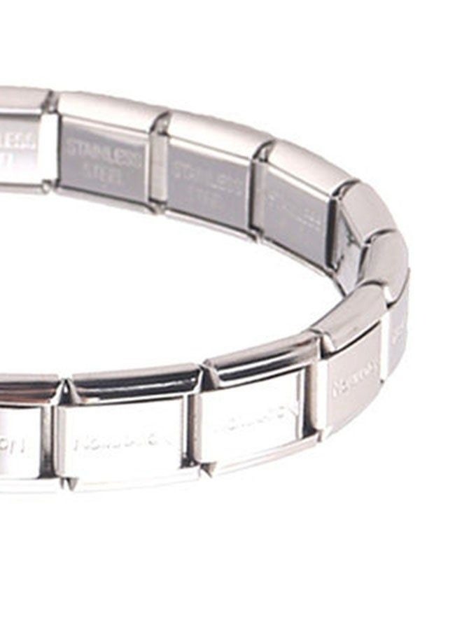 Unisex Stainless Steel Link Bracelet, Waterproof Metal Bangle - Image 4