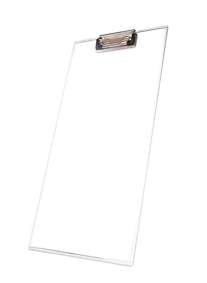 Cubic Transparent A4 Exam Board – Unbreakable Acrylic Writing Pad & Clipboard for Students, Competitive Exams & Office Use - Image 1