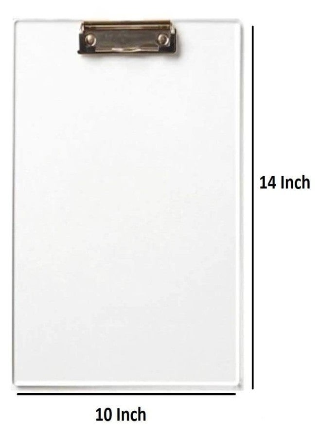 Cubic Transparent A4 Exam Board – Unbreakable Acrylic Writing Pad & Clipboard for Students, Competitive Exams & Office Use - Image 3