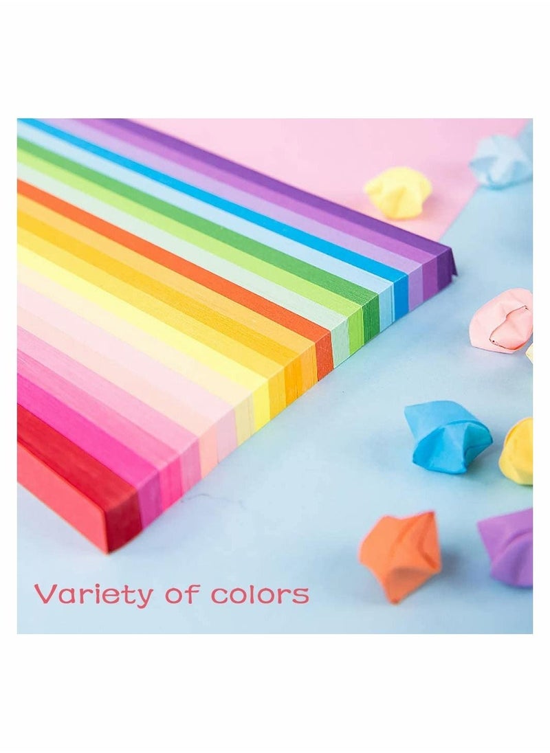 Excefore 2060 Sheets DIY Sided Stars Origami Paper, Craft Folding Paper Strips Colors Decoration for Handmade Home Cards Gift, Party Decoration, Crafts Decoration(27 Color）  - Image 5