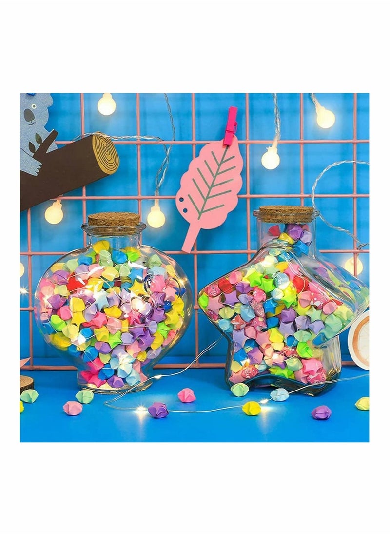 Excefore 2060 Sheets DIY Sided Stars Origami Paper, Craft Folding Paper Strips Colors Decoration for Handmade Home Cards Gift, Party Decoration, Crafts Decoration(27 Color）  - Image 2