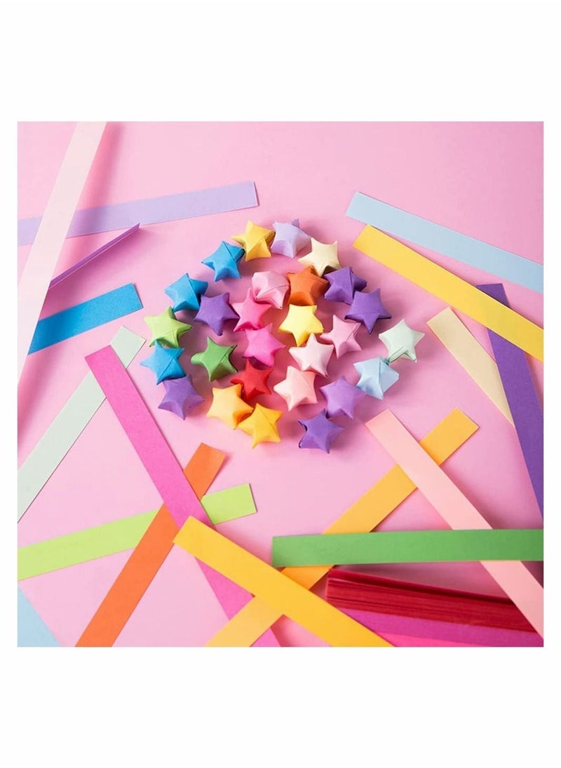 Excefore 2060 Sheets DIY Sided Stars Origami Paper, Craft Folding Paper Strips Colors Decoration for Handmade Home Cards Gift, Party Decoration, Crafts Decoration(27 Color）  - Image 4