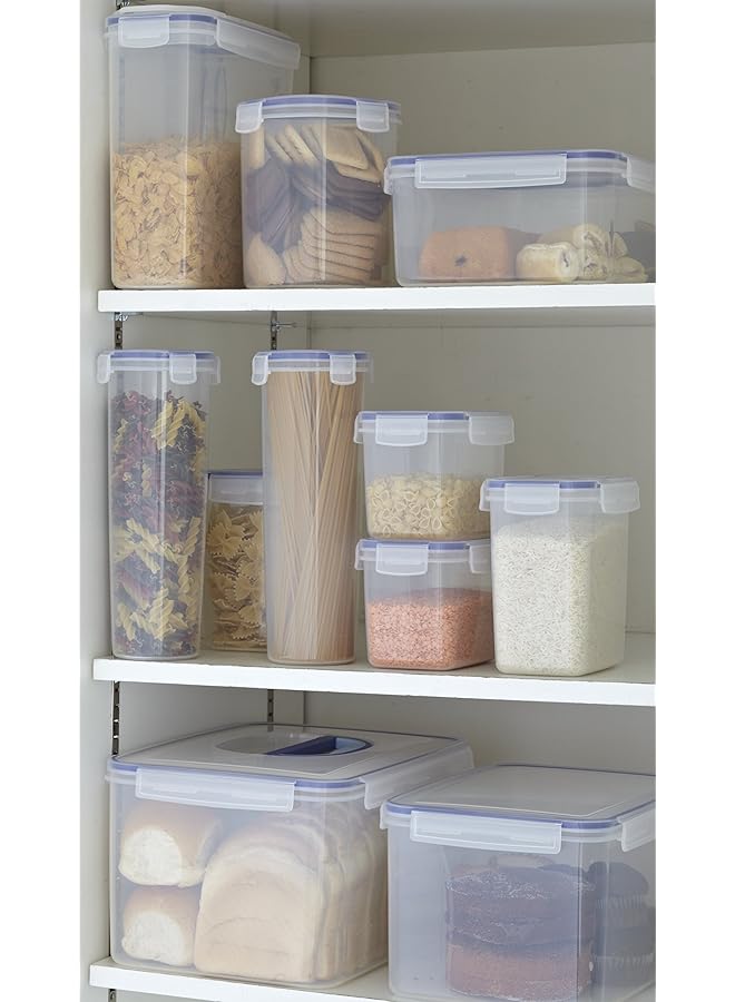 أديس مجموعة من 5 قطع من حاويات تخزين الطعام القابلة للقفل مع أغطية قابلة للقفل، شفافة - Image 5