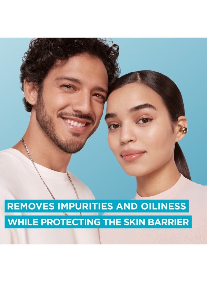 غارنييه غسول لطيف للوجه من غارنييه فاست كلير - للبشرة المعرضة للحبوب – تنظيف عميق وترطيب مكثف  – غني بحمض الساليسيليك والسيراميدات – خالٍ من الكبريتات والعطور، 250 مل - Image 3