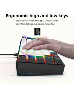 Rock Pow 61 Keys RGB Gaming Keyboard 60% Mini Wired Waterproof for Gamer  - Image 3