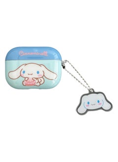 Kulomi Suitable For Apple Airpods4 Protective Case Pro2 Big Ear Dog Second Generation 3rd Generation Wireless Bluetooth Earphone Case-Color:[big-eared Dog] + Pendant-Applicable Models:Airpods 4th Generation
