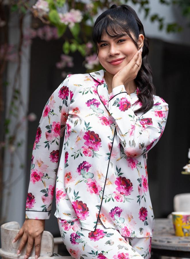 Aadaraya Pyjama Set Shirt and Trousers - Image 2