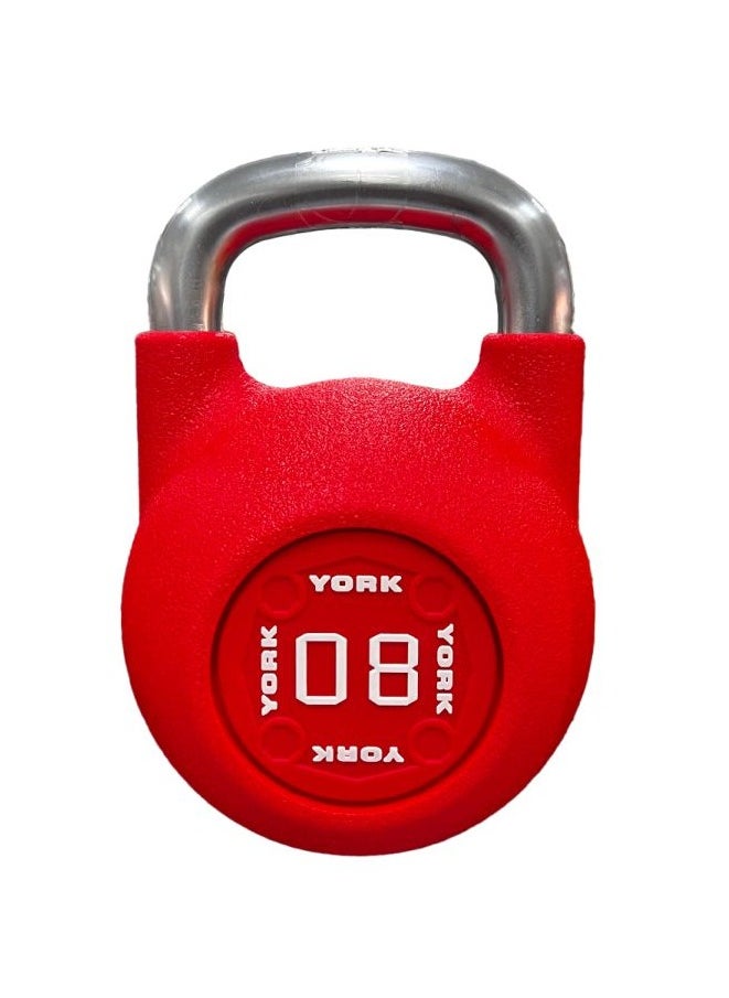 YORK - Pu Competition Kettlebell 8Kg Red Db2183 - Image 1
