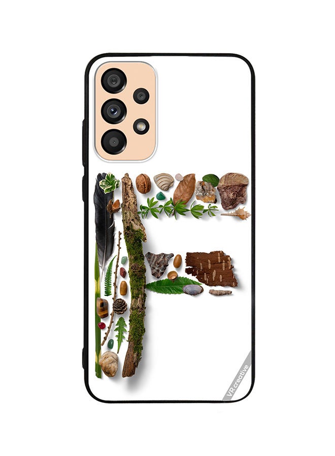 VR CREATIVE Protective Case Cover For Samsung Galaxy A53 5G Alphabet F Design Multicolour - Image 1