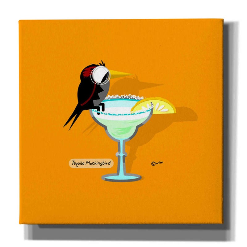 Epic Graffiti Tequila Mockingbird by Chuck Wimmer Canvas Wall Art 18 x 18