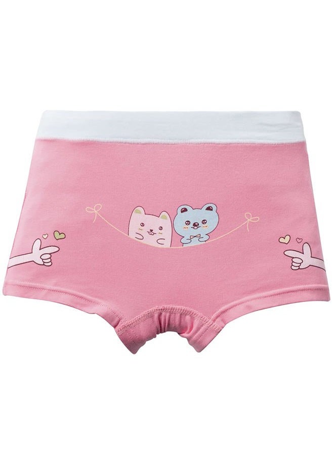 Core Pretty Girls Cotton Underwear Soft Boy Shorts Kids Boxer Briefs Panties(Pack of 5), Bear, 8-12 Years - Image 4