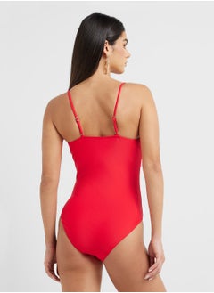 ELLA Swimsuit With 3D Floral & Ombre Beach Sarong  - Image 2