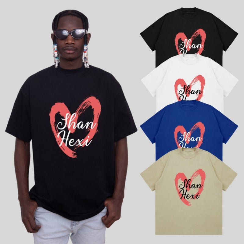 Korean Style 2024 Graffiti Letter Printed T-Shirt Short Sleeve T-Shirt Men'S And Women'S Loose All-Match Ins Trendy Top - Image 4