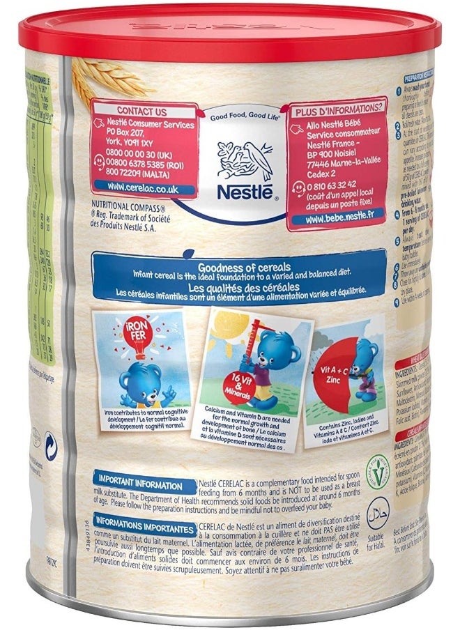 Nestle - Nestlé Cerelac Infant Cereals Wheat 1Kg - Image 1
