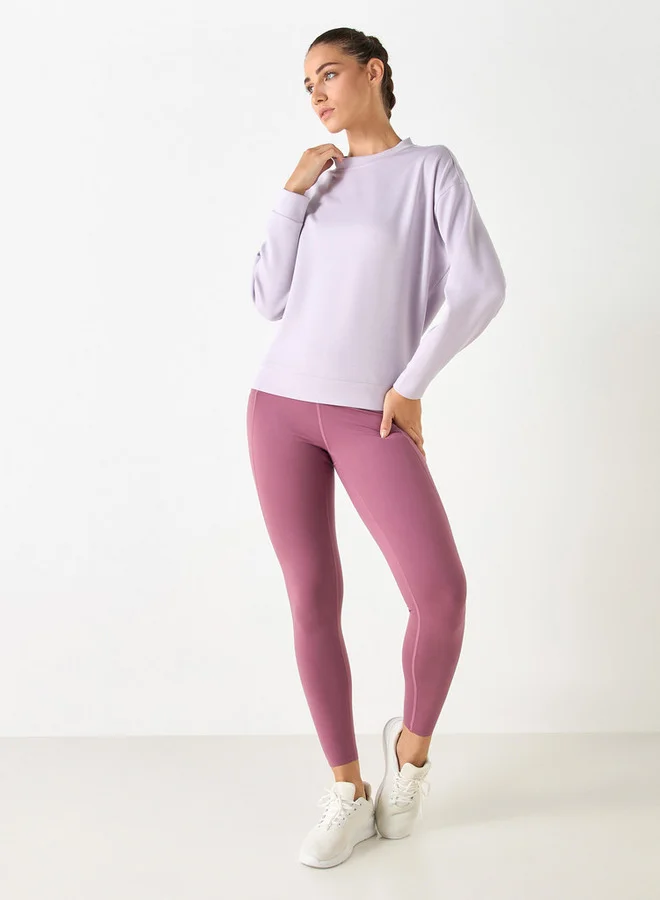 ADOT by Splash Crew Neck Sweatshirt with Long Sleeves