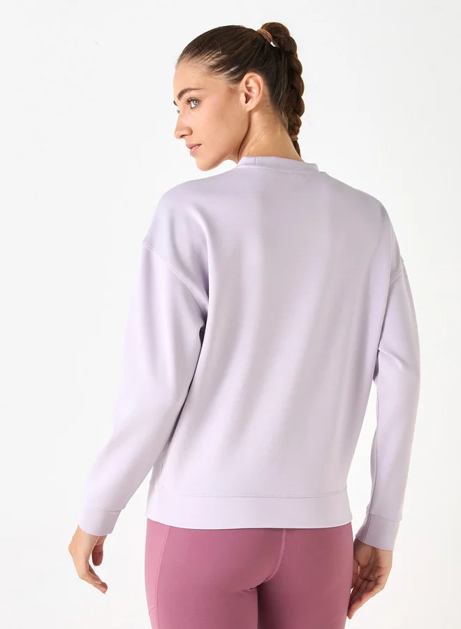 ADOT by Splash Crew Neck Sweatshirt with Long Sleeves