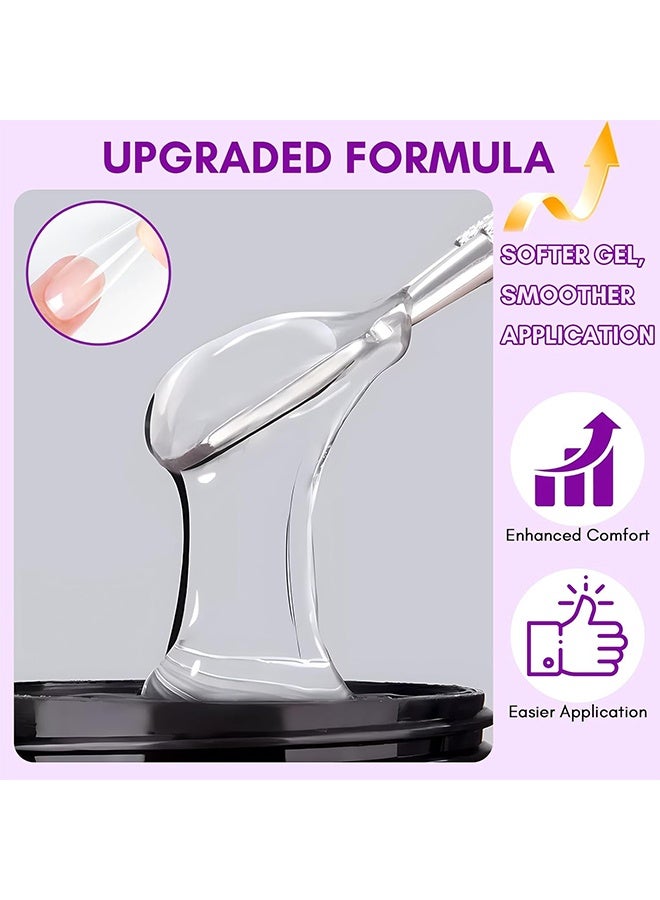 KineShineX Solid Nail Glue Gel: Extra Strong Gel Nail Glue For Press On Nails & Fake Tips Long-Lasting Strong Adhesion Nails Glue For Acrylic Nails Clear 3D Gels For Nail Art Home Salon UV Light Cured, 10g - Image 2