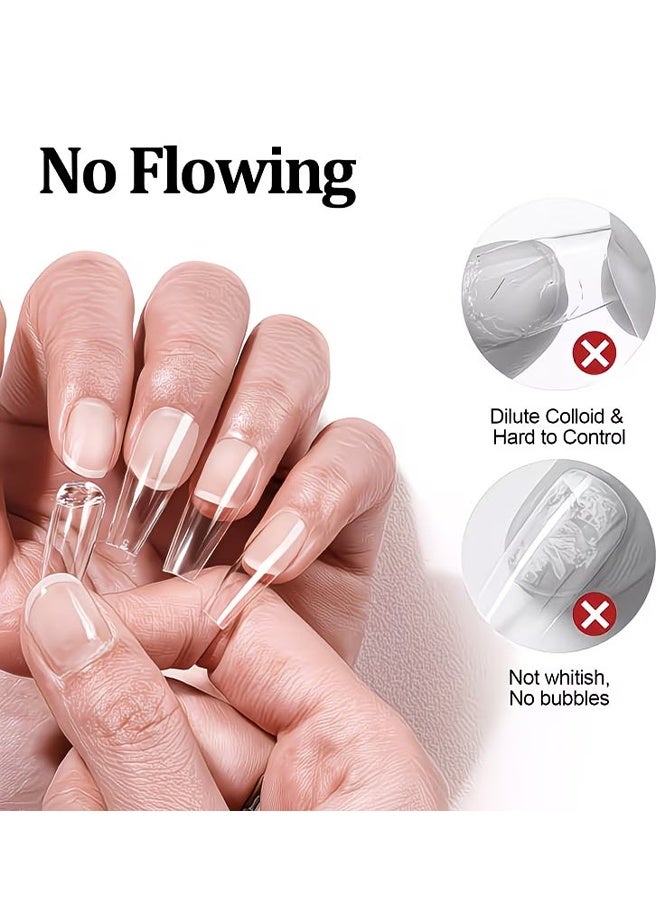 KineShineX Solid Nail Glue Gel: Extra Strong Gel Nail Glue For Press On Nails & Fake Tips Long-Lasting Strong Adhesion Nails Glue For Acrylic Nails Clear 3D Gels For Nail Art Home Salon UV Light Cured, 10g - Image 3