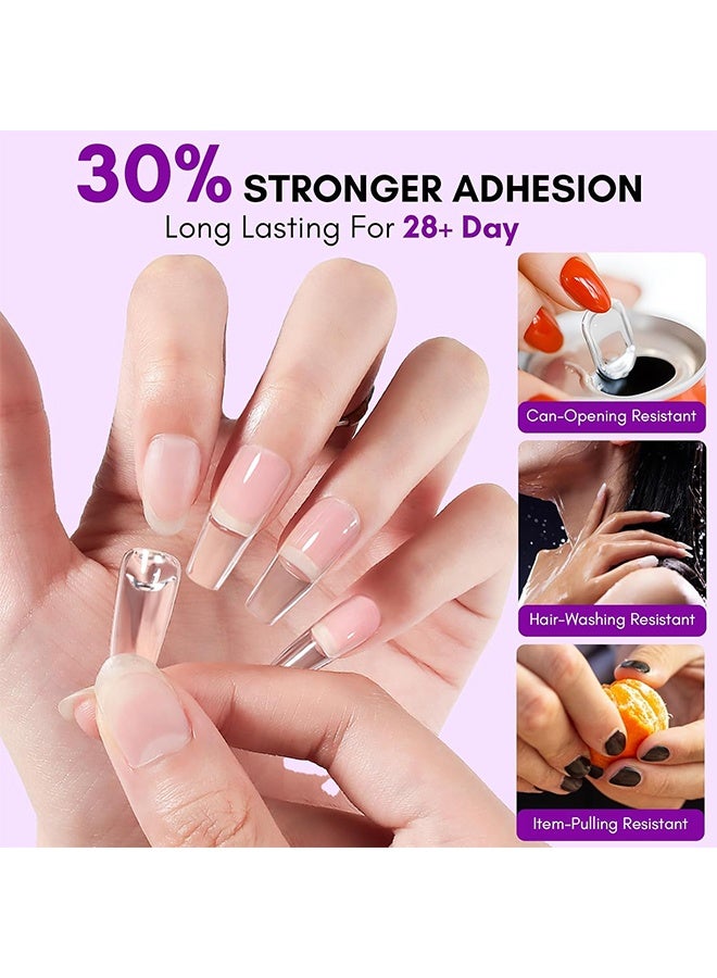 KineShineX Solid Nail Glue Gel: Extra Strong Gel Nail Glue For Press On Nails & Fake Tips Long-Lasting Strong Adhesion Nails Glue For Acrylic Nails Clear 3D Gels For Nail Art Home Salon UV Light Cured, 10g - Image 4