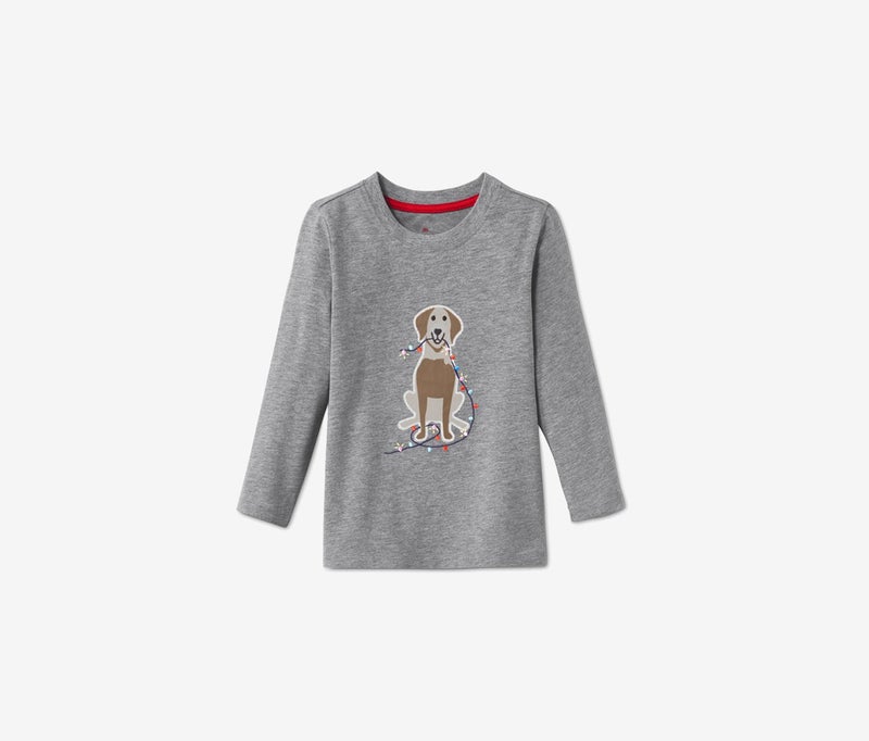 Tchibo Toddlers Boys Printed Long Sleeve Shirt, Grey  - Image 2