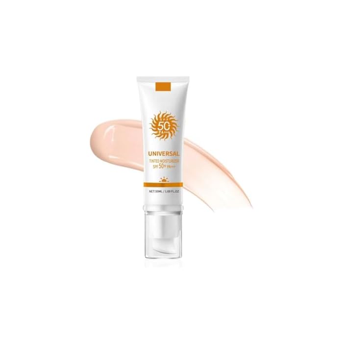 Tinted Sunscreen for Face SPF 50+ PA+++,All-in-One Tinted Moisturizer with SPF,Daily Face Sunscreen for Women,Hydrating Facial Sunscreen for All Skin Types
