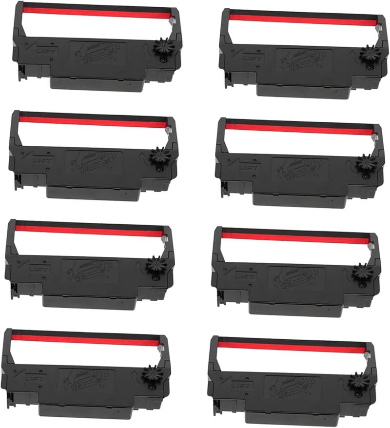 24pcs Black and Red Cash Register Ink Ribbon for Tm Replacement Consistent Printing Easy Use - Image 1