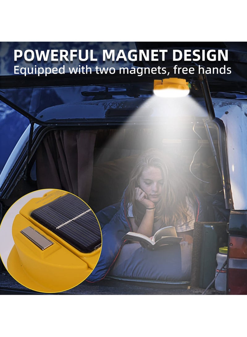 Portable Solar Led Camping Lantern, Rechargeable 3600mah Hanging Camping Light Waterproof Light Battery Powered Solar Camping Lights Bright Led Tent Lights for Outdoors, Hurricane, Outage, Emergency - Image 4