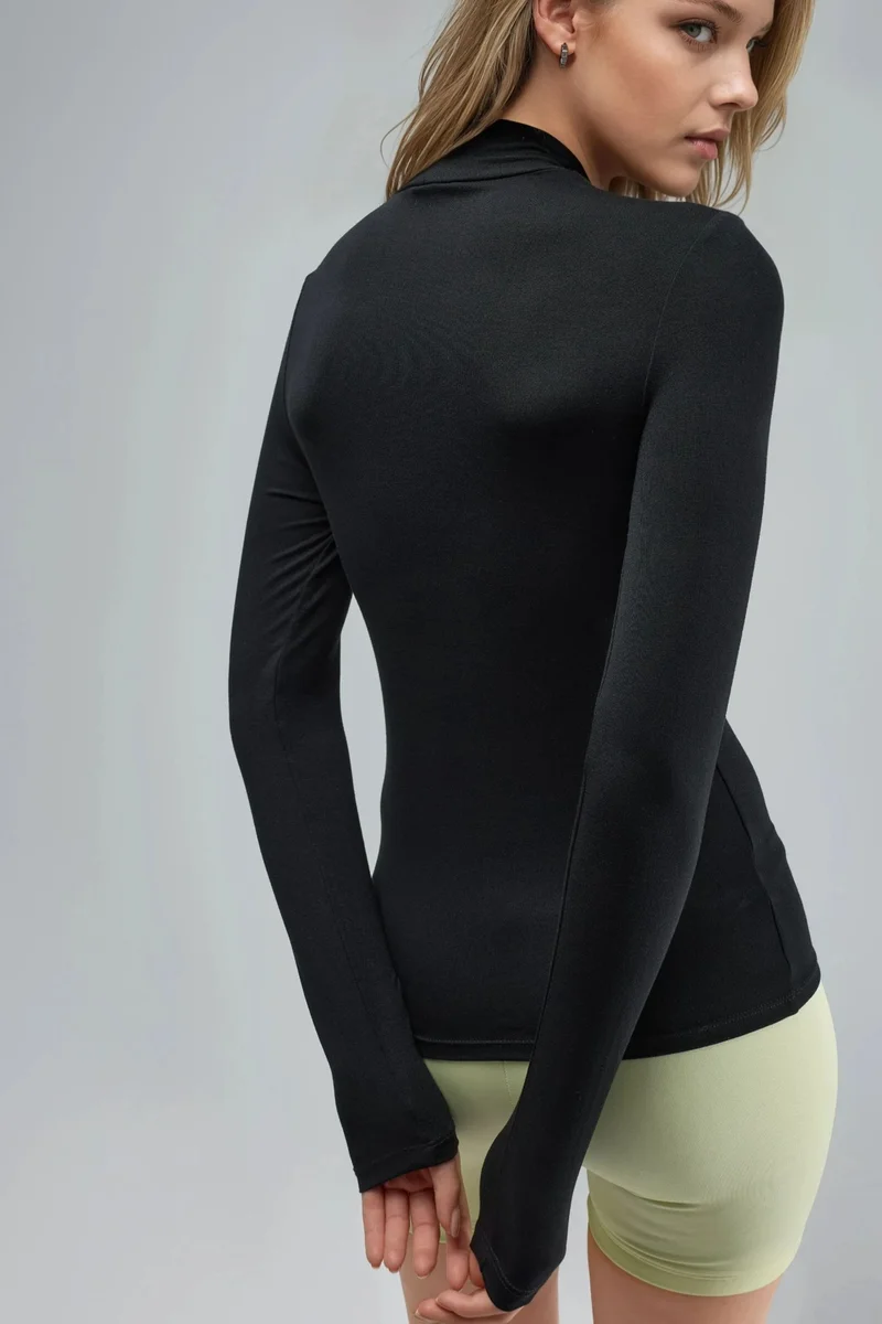 Busem BUSEM Slim Fit Half Turtleneck Blouse