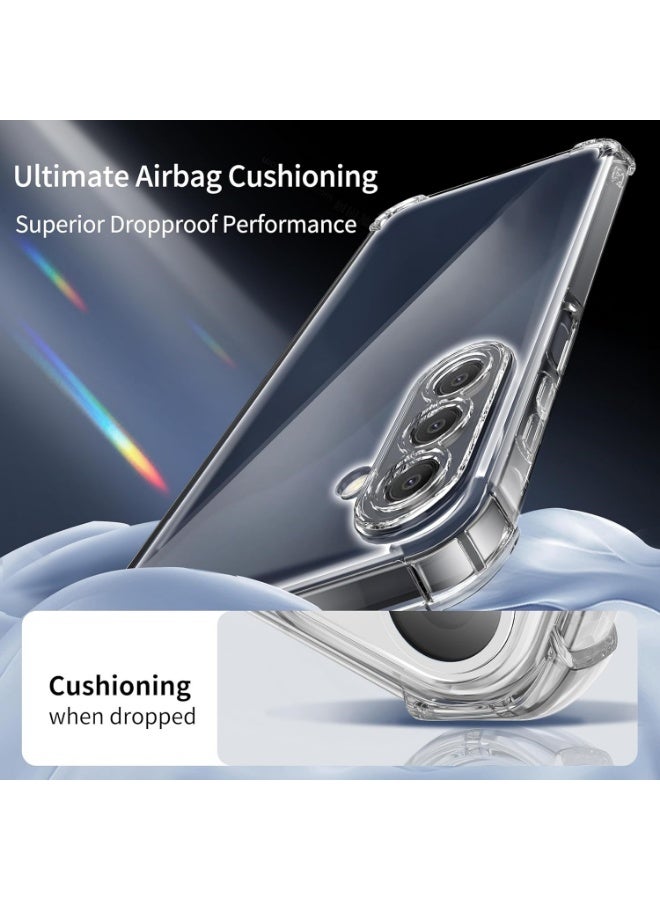 حافظة حماية شفافة  لموبايل سامسونج جالاكسي A17 حافظة حماية رفيعة من البولي يوريثين الحراري المرن الناعم لهاتف سامسونج جالاكسي A17، شفاف - Image 3