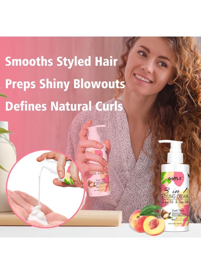 Goiple 3-In-1 Styling Cream for Flyaways and Frizz - Keratin Protein 6.8 fl.oz - Image 2