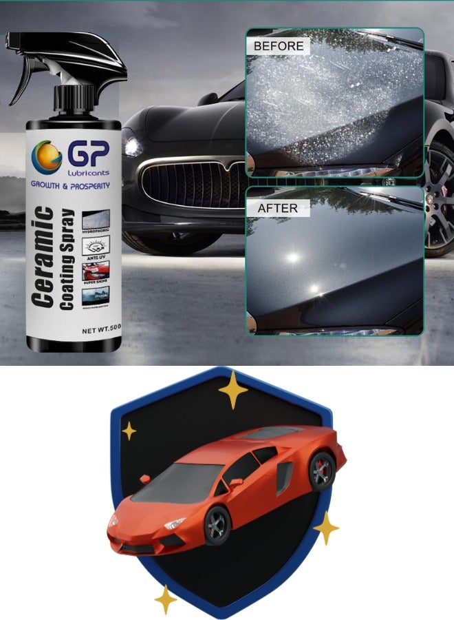 GP General Petroleum GP Ceramic Coating Spray, Hydrophobic Surface Protection, 500ml  - Image 2