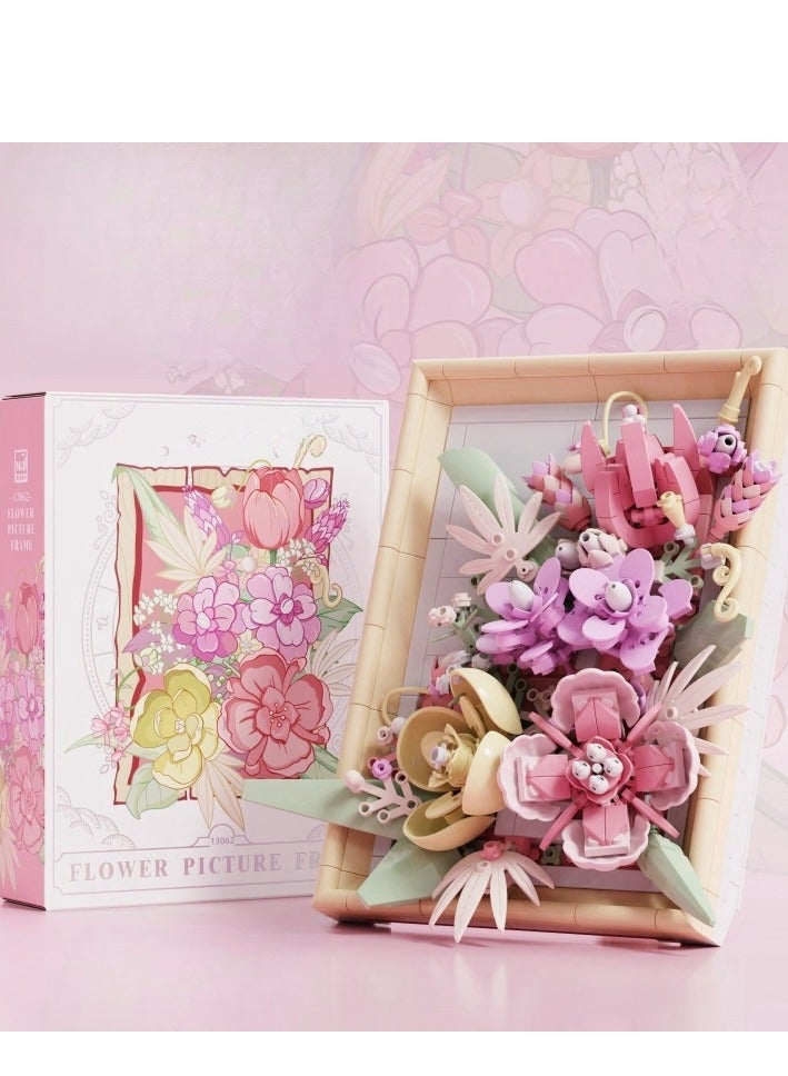Creative Photo Frame, Bouquet, Building Block Gift - Image 1