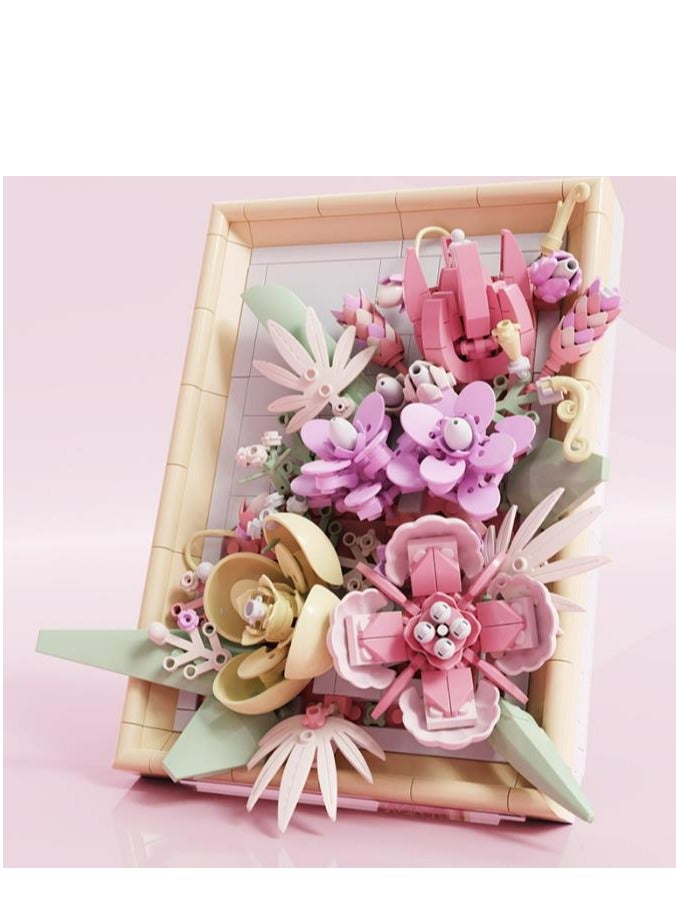 Creative Photo Frame, Bouquet, Building Block Gift - Image 5