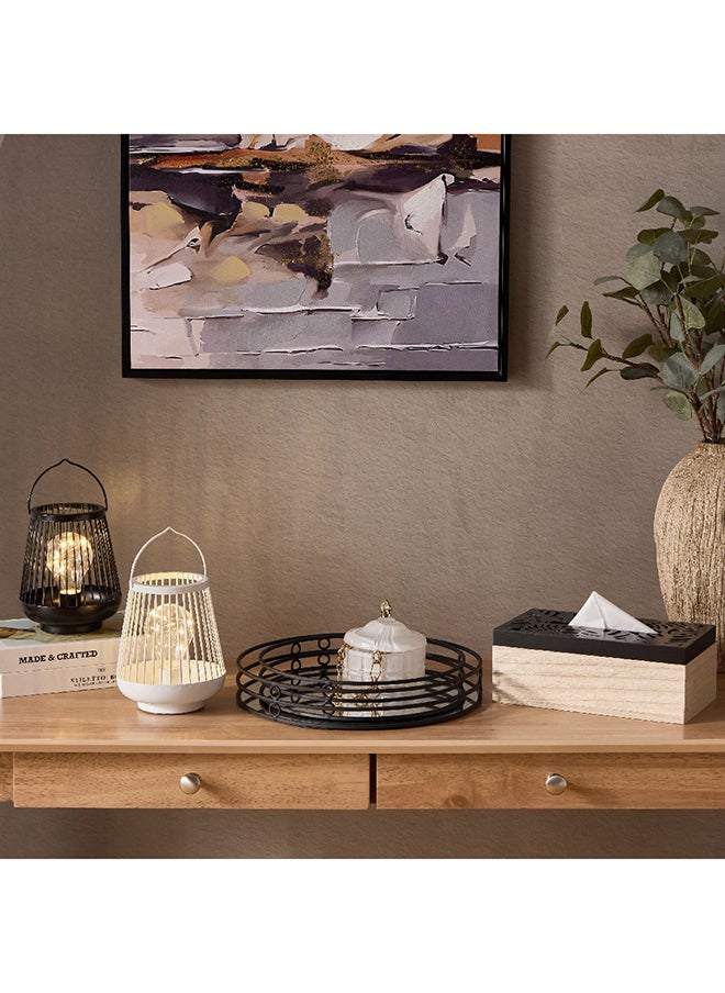 Home Box فانوس معدني LED سيرا 13 × 15.5 × 13 سم  - Image 5