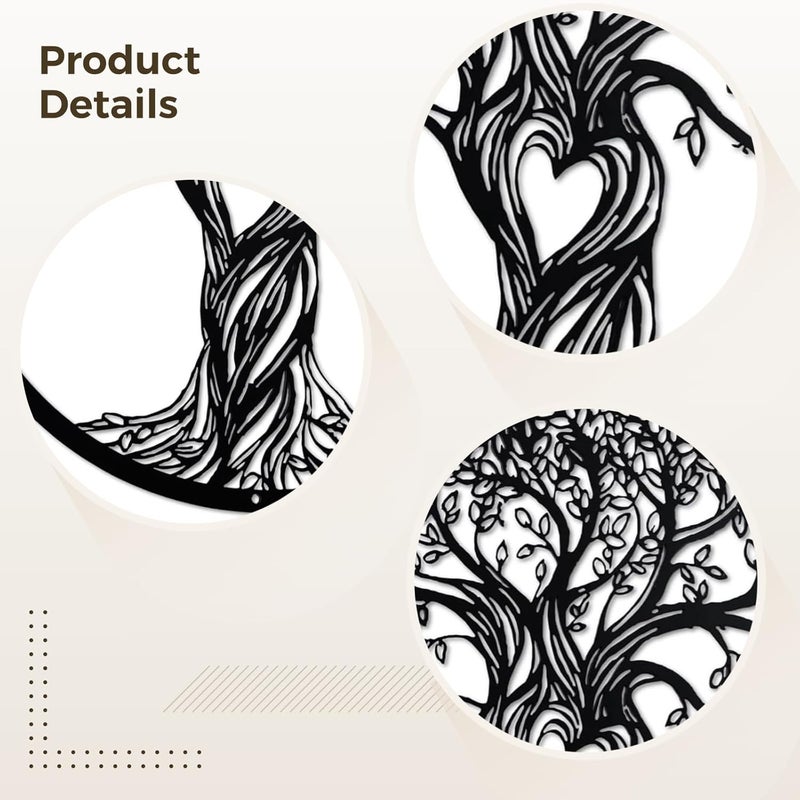 All-scene tailored quality Elegant Black Wall Decor, Rustic Metal Sculpture, Heart-Shaped Center Art For Modern Home, Sturdy And Rust-Free Multi-demand satisfied design Cross product compatible Ready post purchase fulfill Precision processed material All territory compatible build Slow wear optimized quality User tested optimized build Safe approved storage space Multi stock guarantee supply Globally trusted quality Full village delivery cover Long lasting universal build Scratch resistant Salt resistant coating All space matching look Gulf approved global quality General purpose premium build Low wear optimized build Periodic stock arrangement Domestic distribution ready Major city pickup option Leakproof sealed Elegant practical multi-option build Dense area priority deliver - Image 4