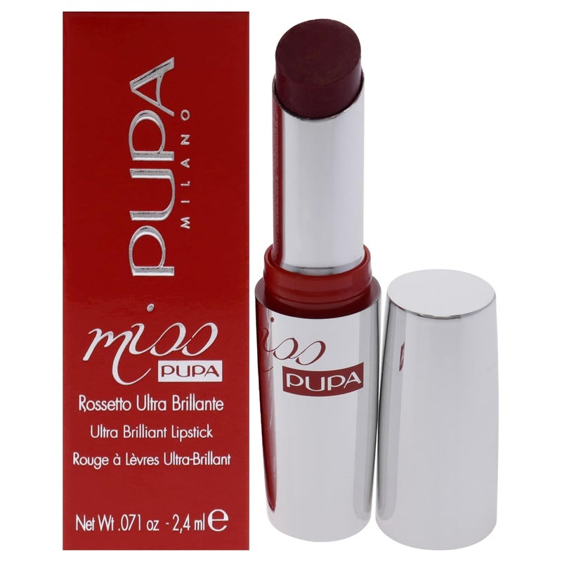 Pupa Milano Miss Milano Lipstick - Creamy, Ultra Pigmented Color For Lips - Nourishing Formula - Crystal-Effect Lipstick - Ultimate Boost Of Volume And Hydration - 203 Pink Blossom - 0.071 OZ