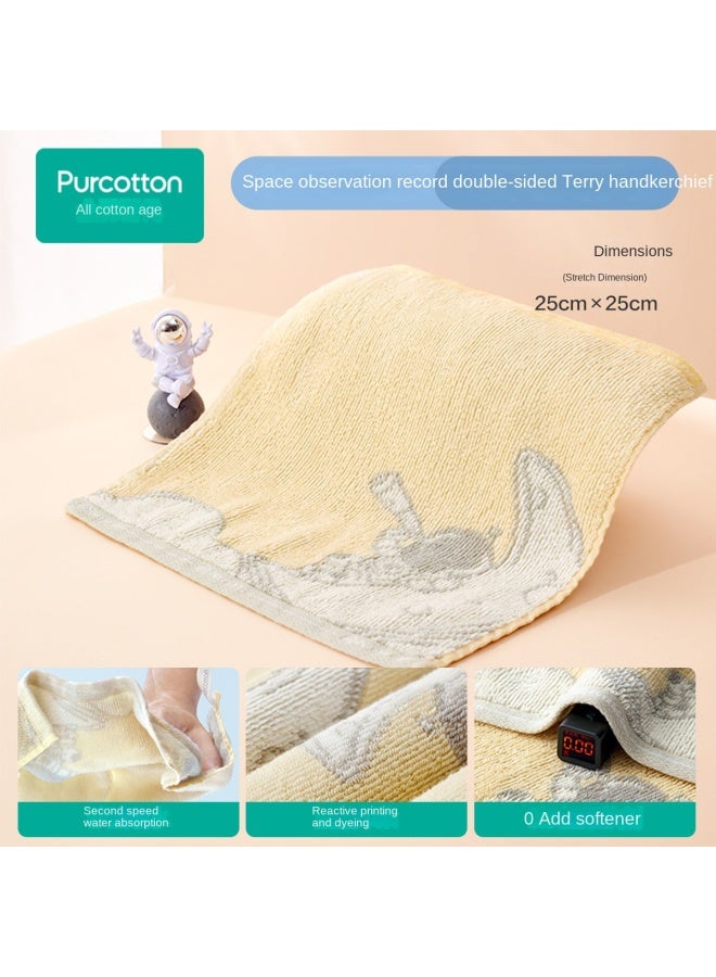 purcotton In-store Item】100% Infant Gauze Loop Handkerchief, Soft And Absorbent Face Washing Small Towel - Image 2