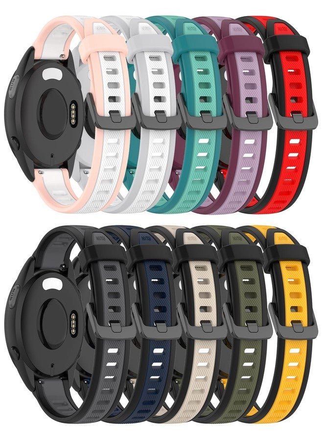 QGHXO سوار بديل من السيليكون الناعم لساعة Garmin Forerunner 165 Music (بدون جهاز تتبع) - Image 1