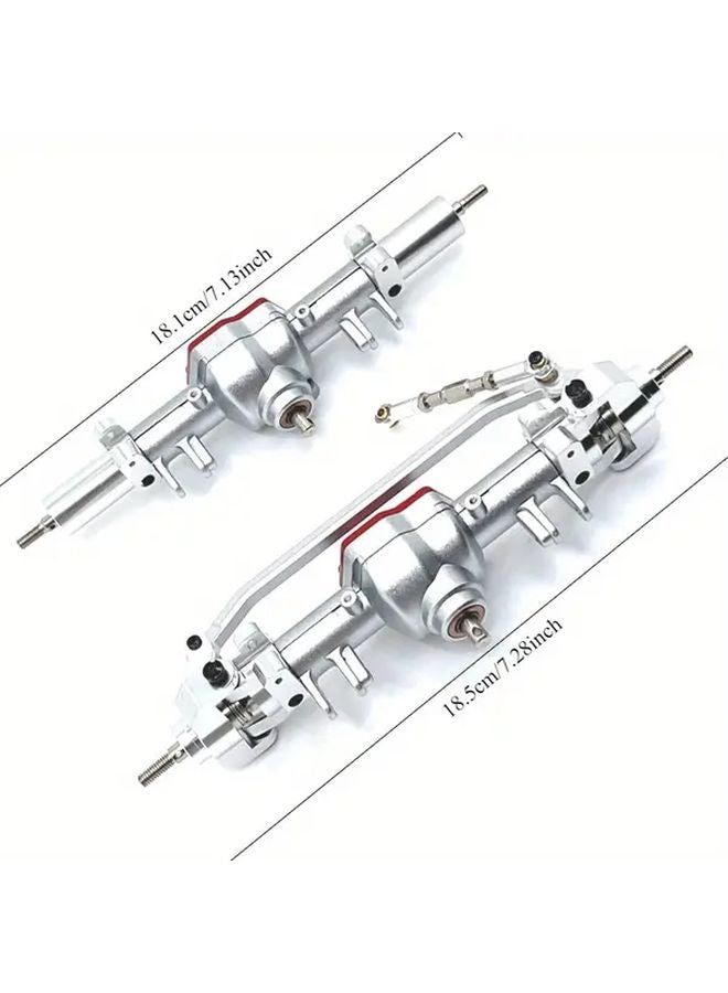 2Pcs Black 1 12 Scale Metal Differential Axle Set For MN128 MN86 G500 RC Car - Image 5