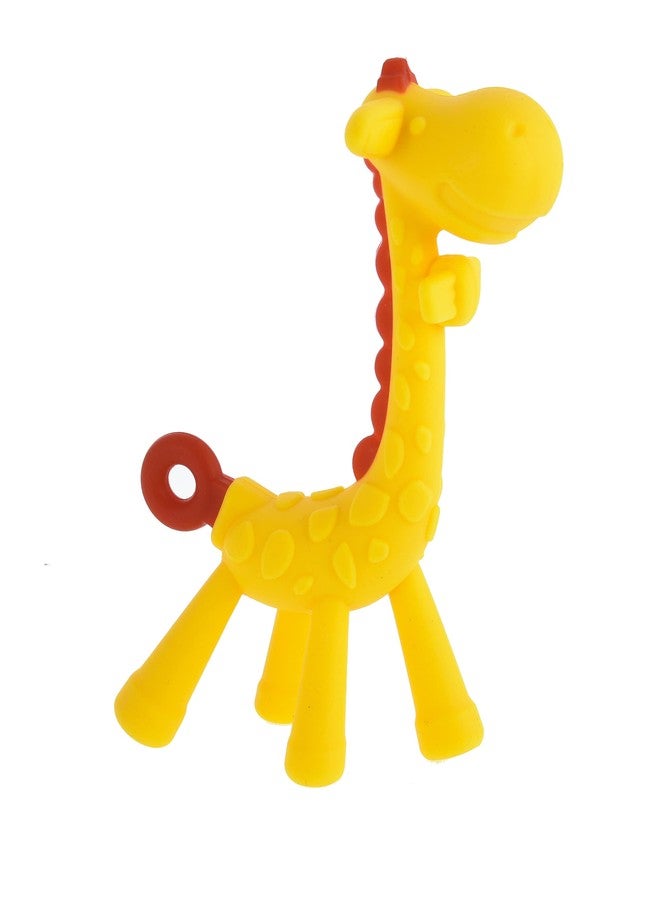 Moppets Baby Silicone Giraffe Teether In Storage Box (Yellow), Infant - Image 5